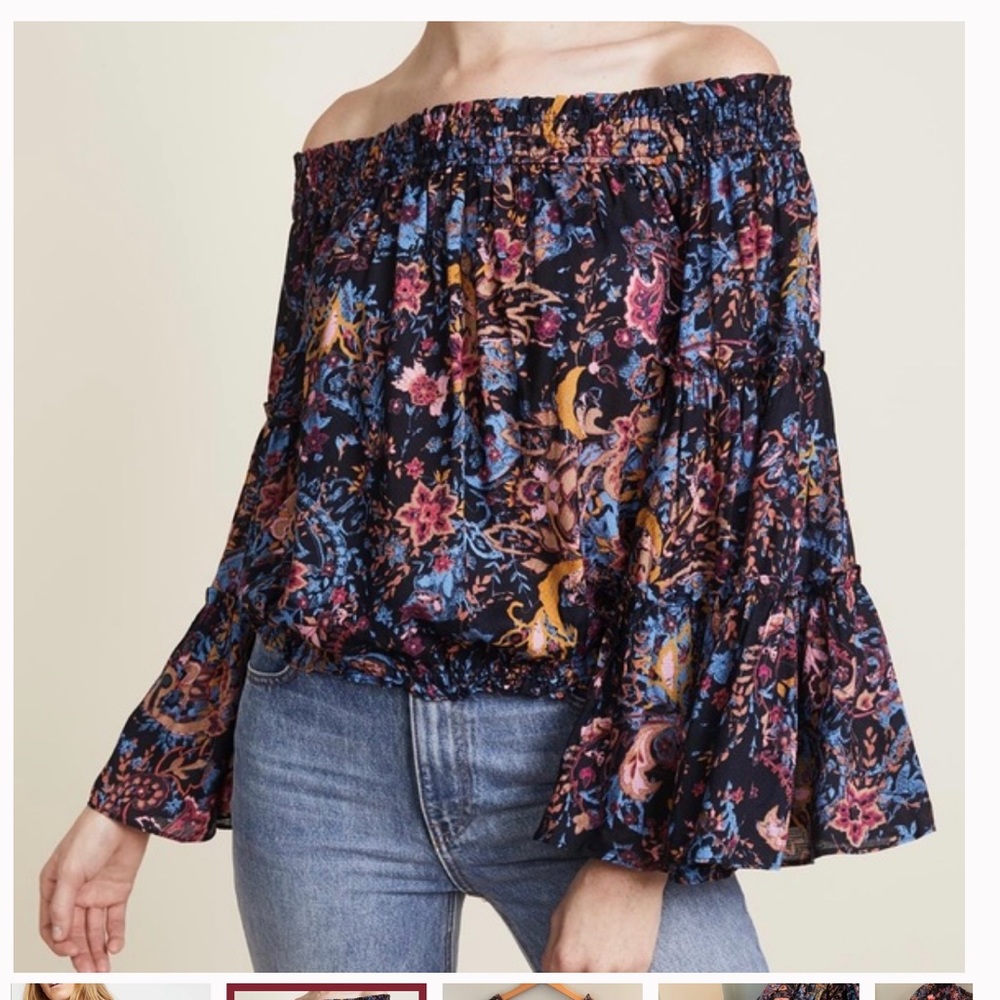 NWT Free People Spirit Off the Shoulder Top - Picture 5 of 10